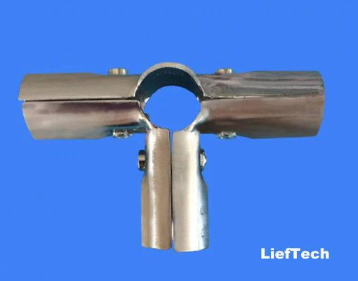 T Shape Vertical Chrome Tubing And Fittings Joint Connector การเชื่อมต่อต่อกัน