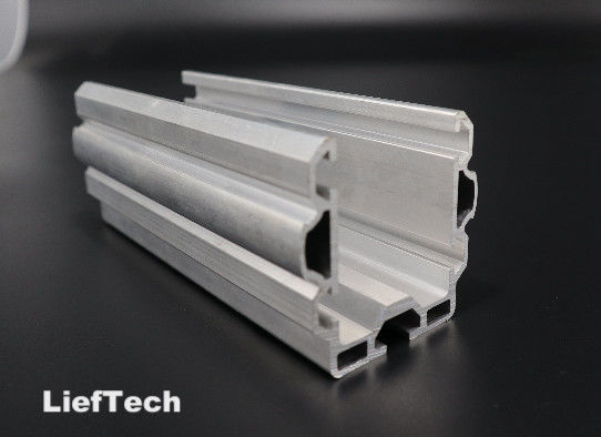 6063 T5 อลูมิเนียม โปรไฟล์ extrusion OD 28mm 60x55 อลูมิเนียม Lean Pipe