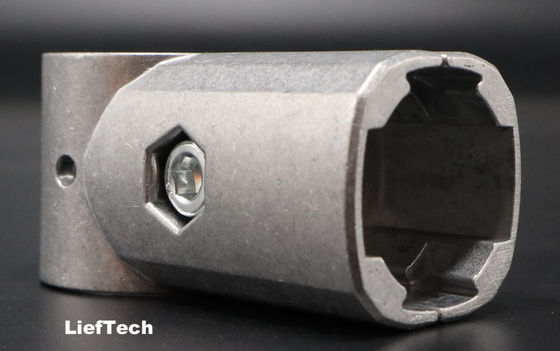 การโยนอัลลูมิเนียมสลัด Lean Pipe Connector OEM รูปทรง T