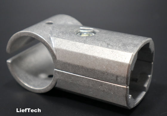 อลูมิเนียมสลัด Lean Pipe Joint Connector รูปทรง T ของ Karakuri