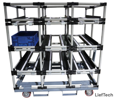 Chuter Lean Workbench กับสามแถวและสามชั้นความจุคง